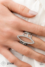 Load image into Gallery viewer, Paparazzi “Icy Intuition” White Stretch Ring
