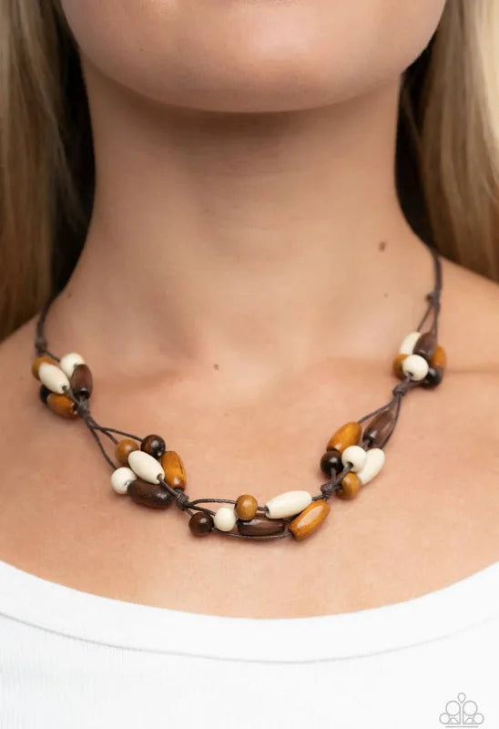 Paparazzi “Outback Epic” Brown - Necklace
