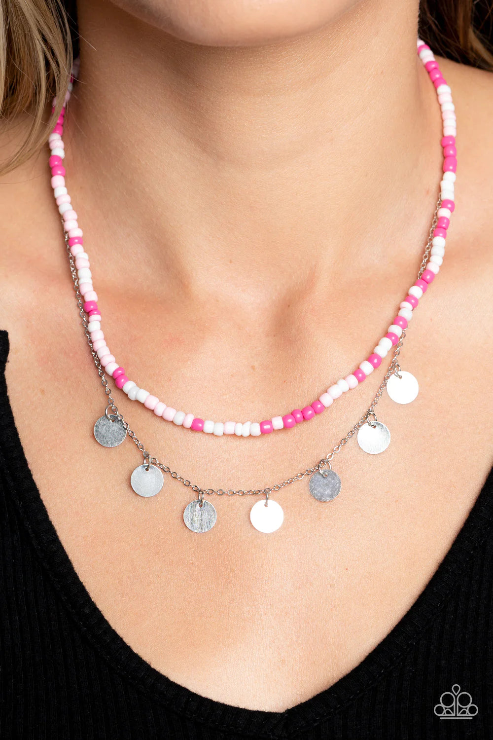 Paparazzi “Comet Candy” Pink Necklace Earring Set - Cindysblingboutique