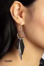 Load image into Gallery viewer, Paparazzi “Primal Palette” Black Dangle Earrings - Cindysblingboutique
