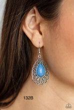 Load image into Gallery viewer, Paparazzi “Dream STAYCATION” Blue Dangle Earrings
