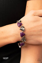 Load image into Gallery viewer, Paparazzi “Pumped up Prisms” Purple Bracelet
