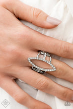 Load image into Gallery viewer, Paparazzi “Icy Intuition” White Stretch Ring
