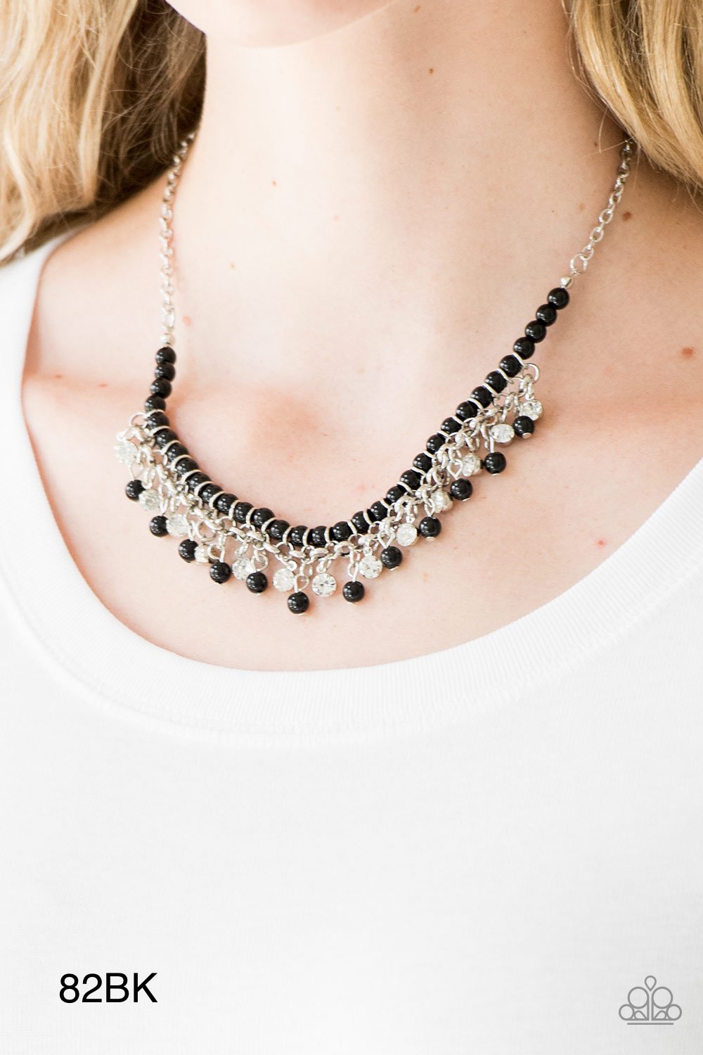 Paparazzi “A Touch of CLASSY” Black - Necklace Earring Set