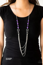 Load image into Gallery viewer, Paparazzi “Vividly Vivid” Purple Necklace - Cindysblingboutique
