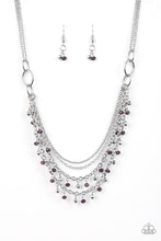 Load image into Gallery viewer, Paparazzi &quot;Financially Fabulous&quot; Purple Necklace Earring Set
