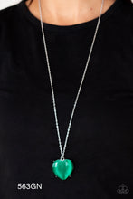 Load image into Gallery viewer, Paparazzi “Warmhearted Glow” Green Necklace Earring Set - Cindys Bling Boutique
