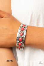 Load image into Gallery viewer, Paparazzi “Saguaro Sultan” - Red Cuff Bracelet
