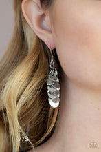 Load image into Gallery viewer, Paparazzi &quot;Hear Me Shimmer” Silver Dangle Earrings - CindysBlingBoutique
