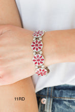 Load image into Gallery viewer, Paparazzi “Dancing Dahlias” Red Stretch Bracelet
