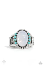 Load image into Gallery viewer, Paparazzi “Captivating Cowboy” Blue Stretch Ring
