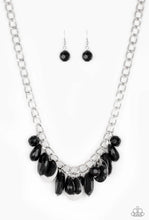 Load image into Gallery viewer, Paparazzi “Treasure Shore” - Black Necklace Earring Set
