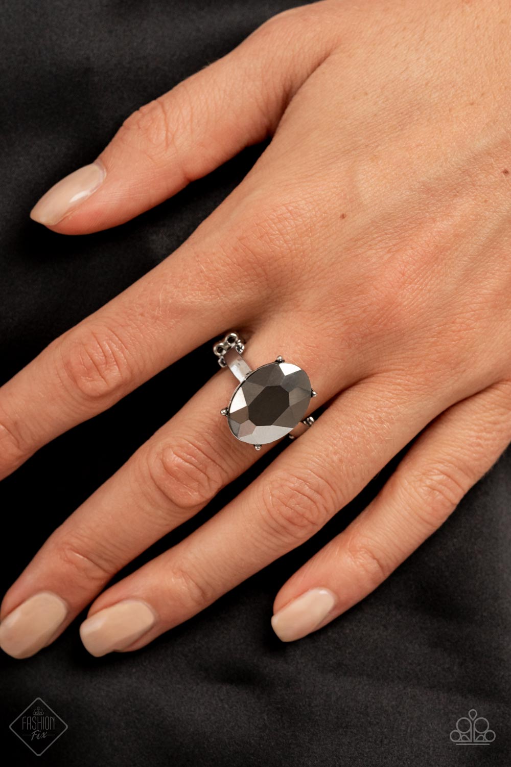 Paparazzi “Updated Dazzle” - Silver Stretch Ring