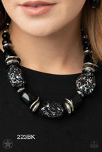 Load image into Gallery viewer, Paparazzi Blockbuster “In Good Glazes” Black Necklace Earring Set
