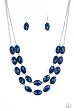 Load image into Gallery viewer, Paparazzi “Max Volume” Blue - Necklace Earring Set
