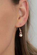 Load image into Gallery viewer, Paparazzi LOP Exclusive &quot;Cosmic Countess&quot; Rose Gold Necklace Earring Set
