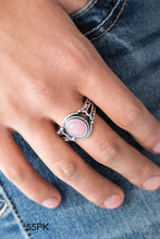 Load image into Gallery viewer, Paparazzi “Peacefully Peaceful” Pink Stretch Ring - Cindys Bling Boutique
