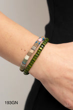 Load image into Gallery viewer, Paparazzi “Pack your Poncho” Green Adjustable Bracelet - Cindysblingboutiqe

