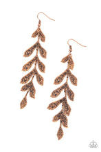 Load image into Gallery viewer, Paparazzi “Lead From the FROND” Copper Dangle  Earrings - CindysBlingBoutique
