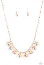 Load image into Gallery viewer, Paparazzi LOP Exclusive &quot;Cosmic Countess&quot; Rose Gold Necklace Earring Set
