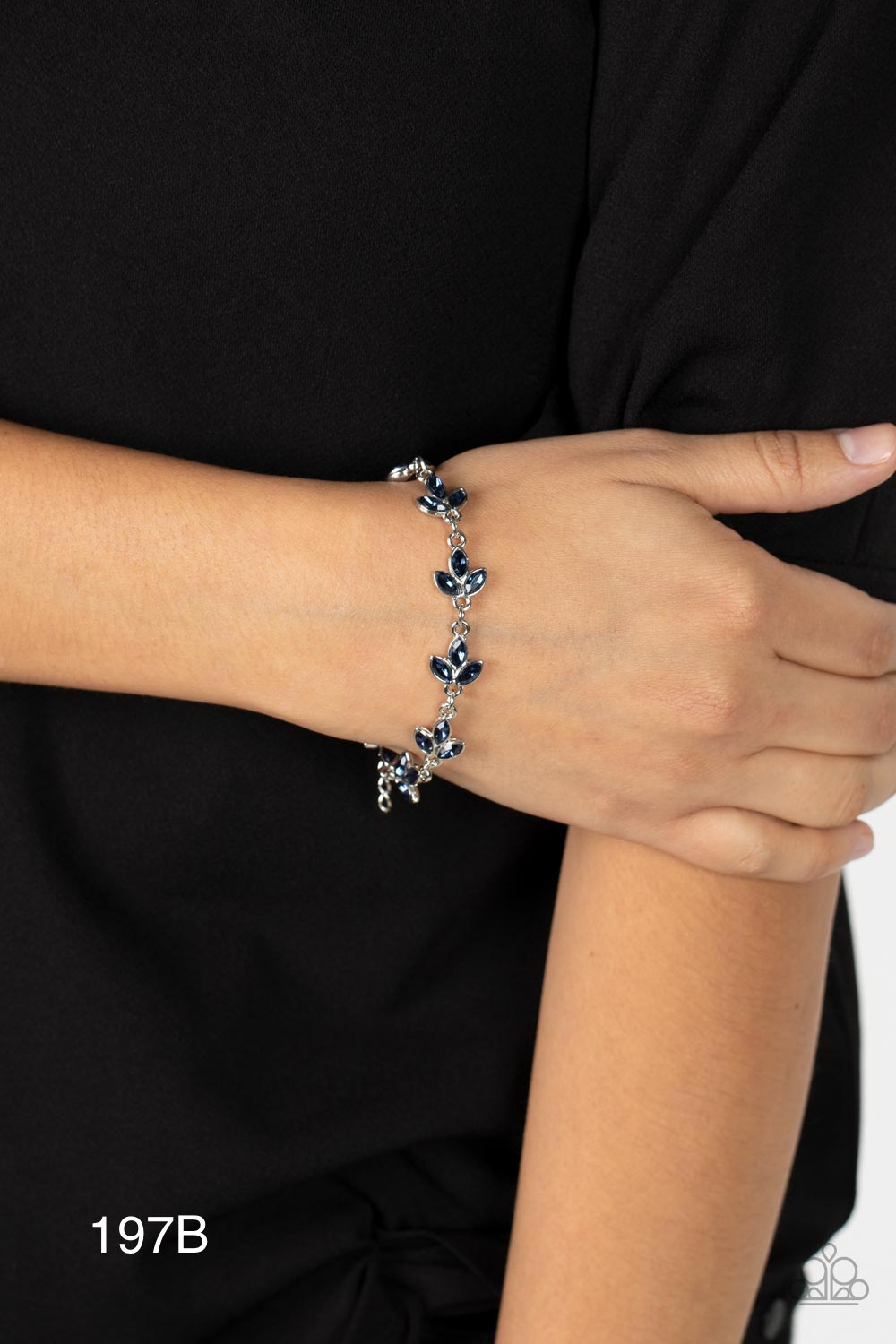 Paparazzi “Gala Garland”  Blue Adjustable Clasp Bracelet