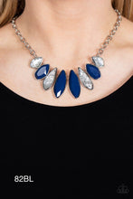 Load image into Gallery viewer, Paparazzi “Crystallized Couture” Blue Necklace Earring Set - Cindysblingboutique
