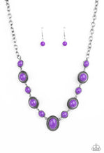 Load image into Gallery viewer, Paparazzi “Voyager Vibes” - Purple Necklace Earring Set

