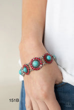 Load image into Gallery viewer, Paparazzi “Bodaciously Badlands” Red Bracelet

