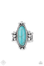 Load image into Gallery viewer, Paparazzi “Pioneer Paradise” Blue - Stretch Ring
