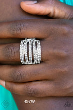 Load image into Gallery viewer, Paparazzi &quot;Knock-Out Opulence&quot; - White - Stretch Ring
