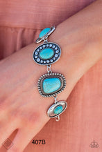 Load image into Gallery viewer, Paparazzi “Taos Trendsetter” - Blue Bracelet

