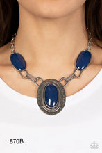 Load image into Gallery viewer, Paparazzi &quot;Count to TENACIOUS&quot; Blue Necklace Earring Set
