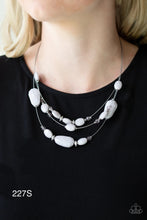 Load image into Gallery viewer, Paparazzi “Radiant Reflections” Silver Necklace Earring Set
