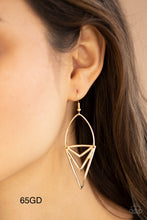 Load image into Gallery viewer, Paparazzi “Proceed With Caution” Gold Earrings
