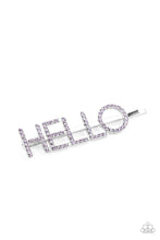 Load image into Gallery viewer, Paparazzi “Hello There” Purple - Hair Clip

