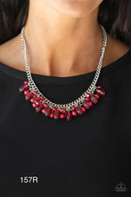 Load image into Gallery viewer, Paparazzi &quot;5th Avenue Flirtation&quot; Red Necklace Earring Set
