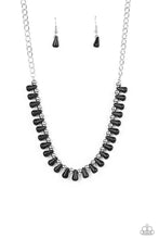 Load image into Gallery viewer, Paparazzi &quot;Extinct Species&quot; Black Necklace Earring Set
