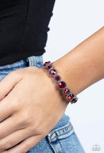 Load image into Gallery viewer, Paparazzi &quot;Phenomenally Perennial&quot; Red Stretch Bracelet - Cindysblingboutique
