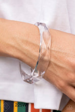 Load image into Gallery viewer, Paparazzi &quot;Clear-Cut Couture&quot; Bangle White Bracelet
