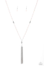 Load image into Gallery viewer, Paparazzi “Tassel Takeover” Pink Necklace Earring Set
