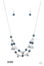 Load image into Gallery viewer, Paparazzi “Royal Announcement” - Blue Necklace Earring Set
