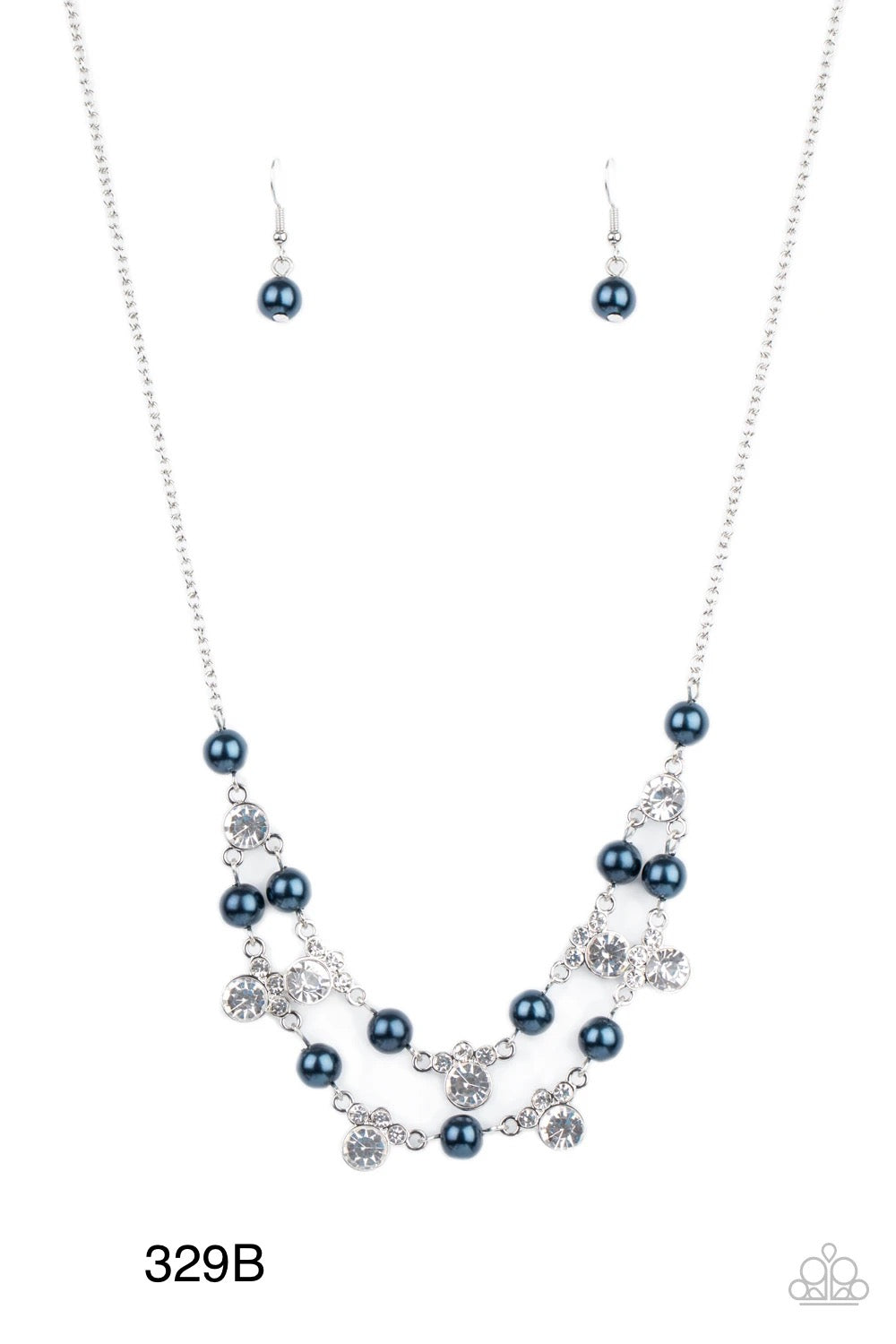 Paparazzi “Royal Announcement” - Blue Necklace Earring Set