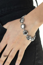 Load image into Gallery viewer, Paparazzi “Fabulously Flashy&quot; Silver Adjustable Bracelet
