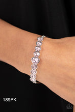 Load image into Gallery viewer, Paparazzi “Lusty Luster” Pink Clasp Bracelet - Cindysblingboutique
