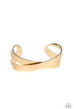 Load image into Gallery viewer, Paparazzi “Haven&#39;t SHEEN Nothing Yet” Gold Cuff Bracelet
