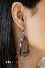 Load image into Gallery viewer, Paparazzi “Irresistibly Industrial” Black Dangle Earrings
