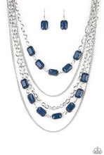 Load image into Gallery viewer, Standout Strands Blue Necklace Earring Set - Cindys Bling Boutique
