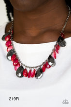 Load image into Gallery viewer, Paparazzi “Hurricane Season” Red - Necklace Earring Set
