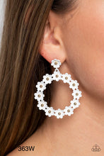 Load image into Gallery viewer, Paparazzi “Daisy Meadows” White Post Earrings - Cindysblingboutique
