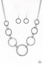 Load image into Gallery viewer, Paparazzi &quot;City Circus Silver&quot; Necklace Earring Set - Cindysblingboutique
